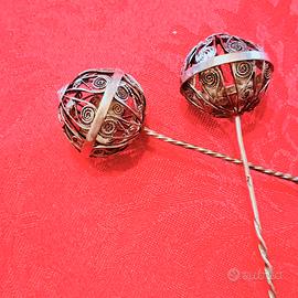 Spilla antico spillone con lavorazione filigrana