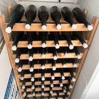 Mobile portabottiglie con 55 bottiglie per vino