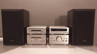 TECHNICS HIFI Silver Ampli CD Radio Tape + 2 Casse