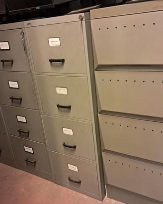 cassettiere metallo  metalliche archiviazione
