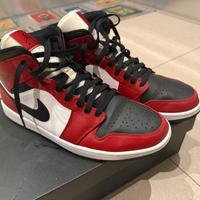 Jordan 1 Mid Chicago Toe Taglia 45