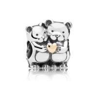 Charm orsetti con cuore in oro