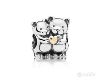 Charm orsetti con cuore in oro
