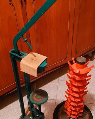 Tappatrice a colonna + Asciugabottiglie 80 posti