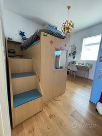 Cameretta letto a castello Moretti Compact