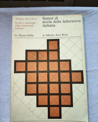 Sintesi di storia della letteratura it.  Asor Rosa