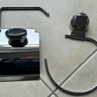 Porta rotolo e asciugamano a ventosa