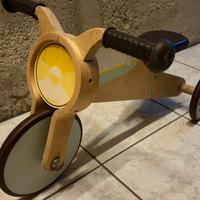 Triciclo senza pedali legno