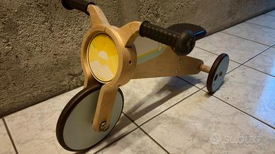 Triciclo senza pedali legno