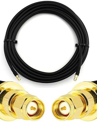 Cavo coassiale SMA-SMA 3m HF400/LMR400 rame 50Ω