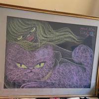 Disegno a pastello su cartone Novella Parigini