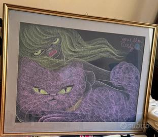 Disegno a pastello su cartone Novella Parigini