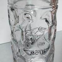 Boccale birra da litro in vetro