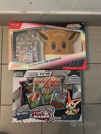Collezione Eevee prismatiche e Victini pokemon