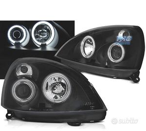 FARI PER RENAULT CLIO II 01-05 ANGEL EYES LED NERI