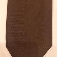 Cravatta marrone con pallini blu Marinella