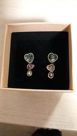 orecchini acciaio e pietre