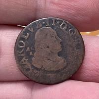 Regno napoli Carlo II tornese con tosone