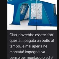 Tenda grande a casetta