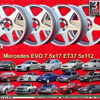 4 pz. cerchi Mercedes Evo 7.5x17 ET37 124 201 202