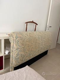 Testata letto artigianale imbottita
