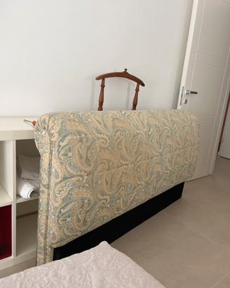 Testata letto artigianale imbottita
