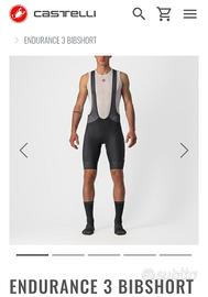 Pantaloncino salopette Castelli Endurance 3 Tg.2Xl