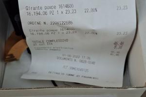 girante pompa motore vm HR494HT 