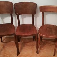 Tre sedie vintage anni '50