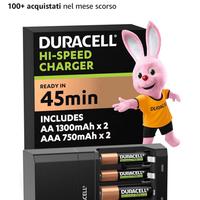 Duracell caricatore rapido 45 minuti