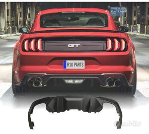 DIFFUSORE FORD MUSTANG 18-23 LOOK GT DOPPIA USCITA