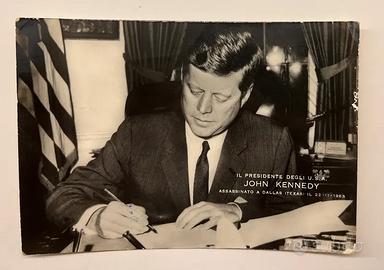 Cartolina dedicata a John Kennedy Presidente USA