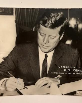 Cartolina dedicata a John Kennedy Presidente USA
