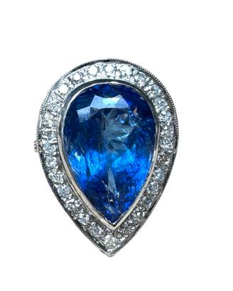 Anello oro bianco 18 kt con tanzanite