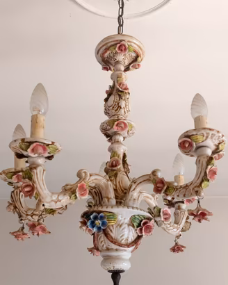 lampadario Capodimonte 