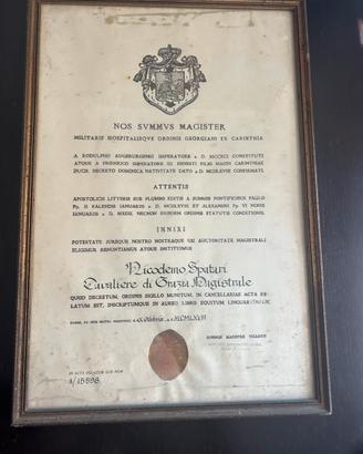 Diploma Ordine Georgiano 1968 - Nik Spatari