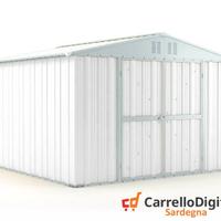 Box struttura lamiera Acciaio 327x307cm bianco