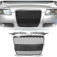 GRIGLIA AUDI A3 8P 05-08 LOOK RS CROMATO NERO