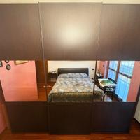 Armadio Rovere + Cornice Letto Matrimoniale e doga