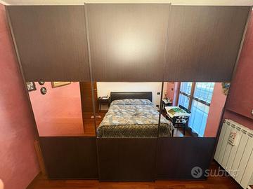 Armadio Rovere + Cornice Letto Matrimoniale e doga