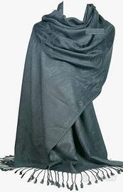 Sciarpa Pashmina Donna Grigio Viscosa