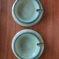 COPPIA  DI POSACENERE IN ONICE