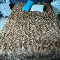 Coperta vera pelliccia Visone