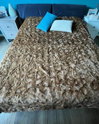 Coperta vera pelliccia Visone