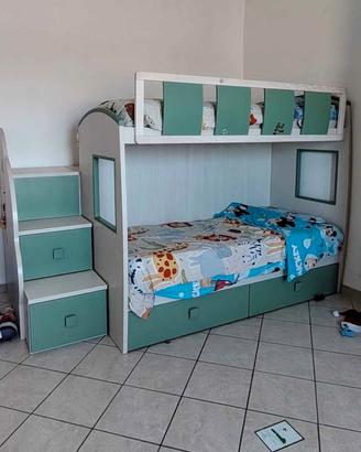 letto a castello con reti
