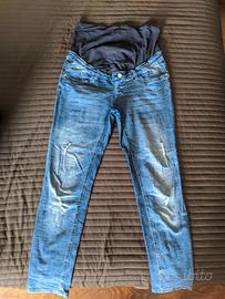 Jeans premamam stone washed
