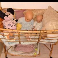 Lettino vimini smontato