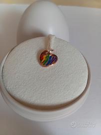 ciondolo oro rosa dodo Arcobaleno