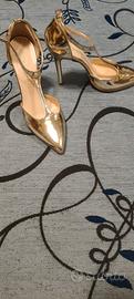 Scarpe tacco 12 platino specchio