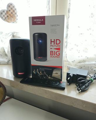 Proiettore portatile nebula capsule max